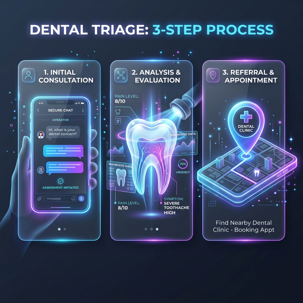 3 Steps for Online Dental Emergency Triage